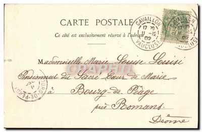 Fille odorat — Les Cinq Sens — Phototype A. Hégerent & Cie, Nancy — Verso