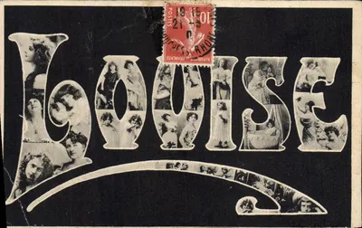 Louise — Carta postal artística — Editor desconhecido