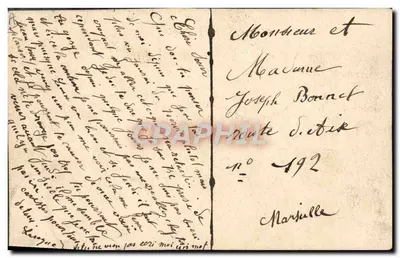Louise — Carta postal artística — Editor desconhecido — Verso