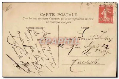 Femme dans un cadre floral — Louise — J.C. Paris, n° 1786 — Rewers