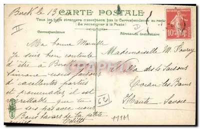 Berce-Plage - Os Barcos com Maré Baixa — Editor: A. VACQUES, n° 1766 — Verso