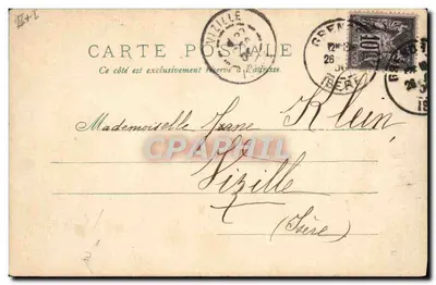 Vier eenden — 25 December 1900 — uitgever niet geïdentificeerd — Achterkant