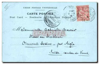 Menton — Le Port — Éditeur F. Lesnieux, n° 6 — Verso