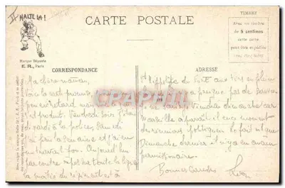 La Gourmandise — De Zeven Kapitalen Zonden van de Soldaat — E.R. Paris, Aangemeld model N° 638 — Achterkant
