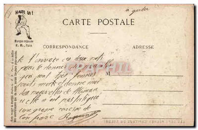 L'ENVIE — Siedem głównych grzechów żołnierza — E.R., Paryż, zarejestrowany model nr 14877 — Rewers