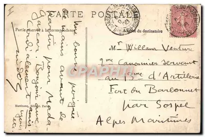 Żołnierz w mundurze — karikatura — YRUDAM-PARIS nr 815 — Rewers