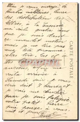 As Cartas — Na Caserna — E.A. Paris, Déposé — Verso