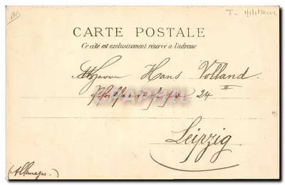 A Corvée — cena de trabalho militar — H. Lévy, 24, rue Claude Bernard, Paris — Verso