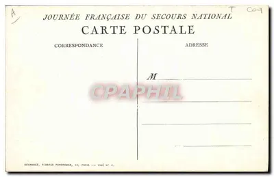 O Leão e o Galo — Surand 1915 — Devambez, Passage Panoramâs, Paris — Verso