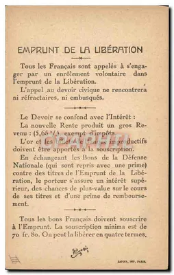 General Dubail — Comandante de Ejército, Batalla de la Marna 1914 — Editor Lapina, Imp. París — Reverso