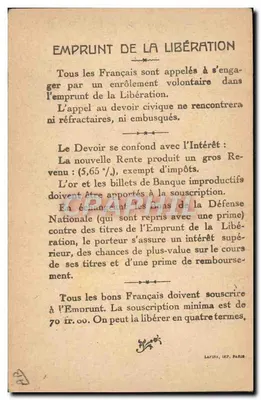 Maréchal Joffre — Comandante em chefe das Forças do Norte e Nordeste — Editor: Lapina, Imp. Paris — Verso