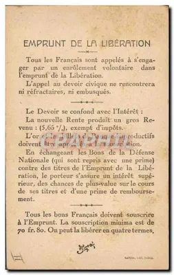 Generale Dubail — Comandante dell'Armata, Battaglia della Marna 1914 — Editore Lamina, Stampa Parigi — Verso