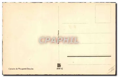 Kaplica w Plougaestel-Daoulas — rysunek Danzay — 3119 C — Rewers