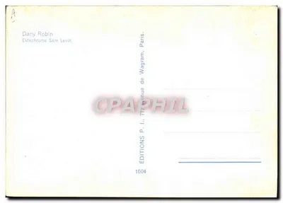 Dany Robin — portret w czerwonym stroju — nr 1004 — Rewers