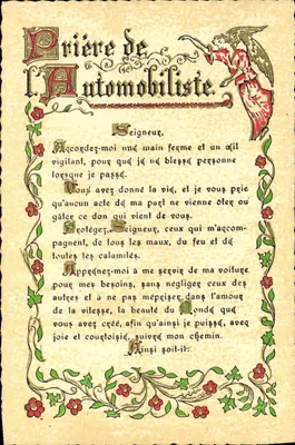 Oração para o Motorista — editor Roussel, Drôme, Rohen, n° II