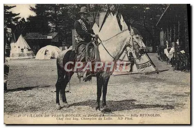Vila dos Peles-Roujas — Jardim de Acclimatação — Billy Reynolds, Chefe de cowboys, Campeão do Lallo. ND Fot.