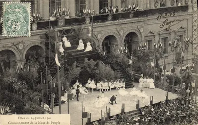 Festas do 14 de Julho de 1906 — Coroamento da Musa do Povo — editor não visível