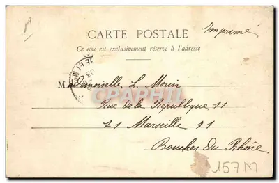 Les Vosges - Nossos Lenhadores — Imp. Ad Welex, Saint-Dié, Depositado N° 2272 — Verso