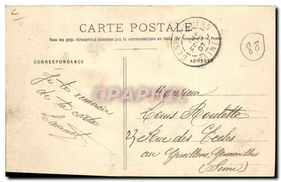 Les Vosges - Nos Bucherons — Impr. A. Watch - Saint-Dié (Dépôt) N° 2272 — Verso