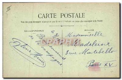 Ste-Geneviève (Oise) — A Casa do Jardineiro — Col. Poilleux, tabac — Verso