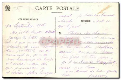Casa Florestal e Capela da Chapelotte — Vale de Celles — Ad. Weick Saint-Dié n° 5960 — Verso