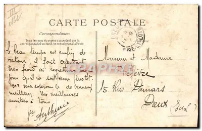 Le Havre — O Transatlântico "La France" — Editor não identificado, n° 37 — Verso