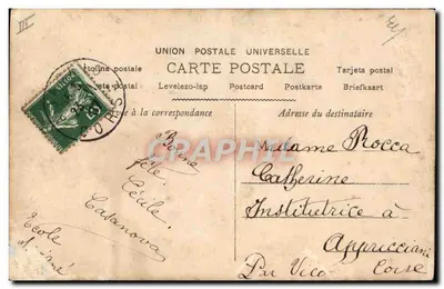Cécile — dekorowana karta pocztowa z różami — wydawca anonimowy, n° 1786 — Rewers
