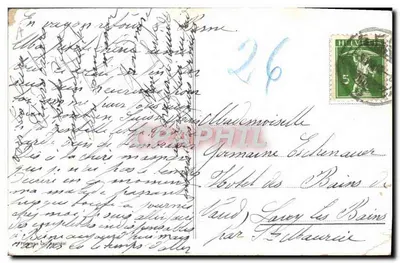 El Berner Mutz — oso en traje — editor anónimo, n° 8088 — Reverso
