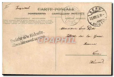 Bern, Bärengraben — enclos de bêtes — editor TCK, n° 903 — Verso