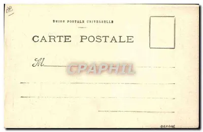Telegrafia militar — caricatura de um oficial — Editor F. Lion, n° 2032 — Verso