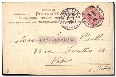 Caricature d'un officier — éditeur Levelezö-Lap, n°1264 — Verso