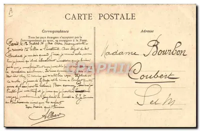 París — Plaza de la República — Colección Lefèvre-Utile — Reverso