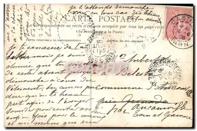 Życie na wsi — Maladroite — Héliotypie Dugas et Cie, Nantes — Rewers