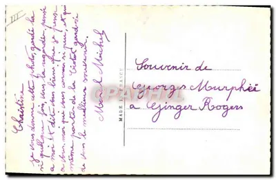 Ginger Rogers — portret w czarno-białym — Photo D 176, Vonyk — Rewers