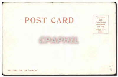 Vila indígena Hopi — Grand Canyon do Arizona — Fred Harvey, copyright 1905 — Verso
