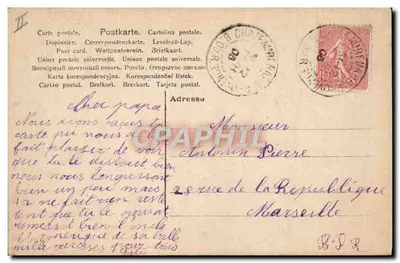 Kleine Mädchen in bayerischem Kostüm — mit Pfeife — Verlag '423/2' — Rückseite