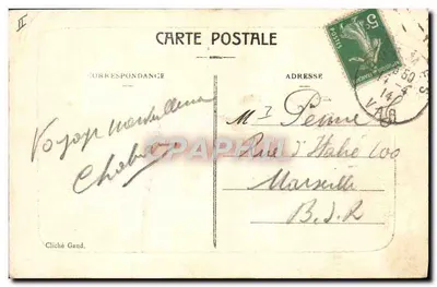 Forêt du Dom - Forsthaus der Caunes — Cliché Gaud — Rückseite