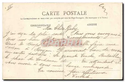 ALZAU (Montagne Noire) — A Casa do Guarda e a Rigole que conduz as águas a Lampy — P. Maurel, editor, em Revel, n° 54 — Verso