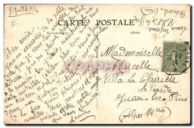 Environs de BRÉNOD — Floresta de Meyriat — Casas de Guardas — Litografia L. Lihou, Lyon — Verso