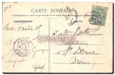 Casa florestal de Lente (Drôme) — Coleção P. Peyrouze, Valence — n° 265 — Verso
