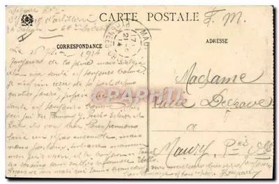 Balão de Alsácia (Vosges) - Chegada ao Plein-du-Canon - Casa Florestal - N° 40139 — Verso