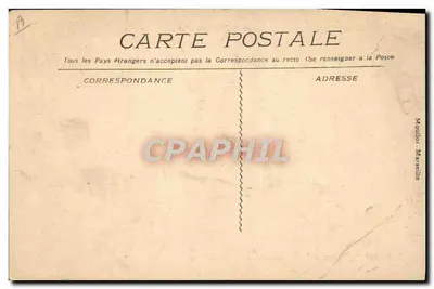 Paquebote "Formosa" — Sociedade Geral de Transportes Marítimos a Vapor — Marselha — Verso