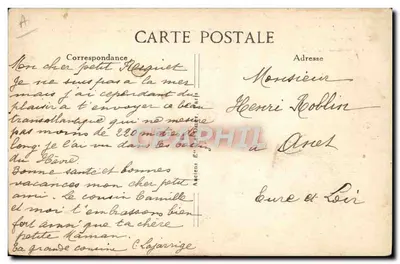 Le Havre — Le Transatlantique "France" — G. F., Le Havre — Verso