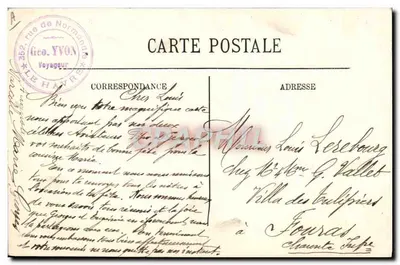 Le Havre — El Transatlántico "France" de la Compagnía General Transatlántica — LL — Reverso