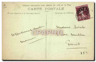 Buque "FIGUIG" — Compagnía General Transatlántica — Fototipia Marcel Delboy, Burdeos, n°38 — Reverso