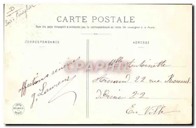 Yvonne e Janic — Depois da Virgem Maria, Carregamos uma guirlanda de flores, É porque na Bretanha temos fé, E o culto é rei soberano — Edição Bergeret — Verso
