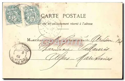 दादी और पोती — पेरिस, 2 अप्रैल 1904 — जी. टी., पेरिस — पीछे