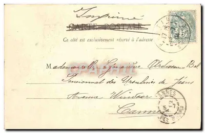Netinha e avó — G. L., Paris - 1 — Verso