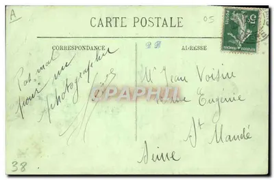 Le Dauphiné — Au bord du Glacier de la Meije — LL. — Rewers