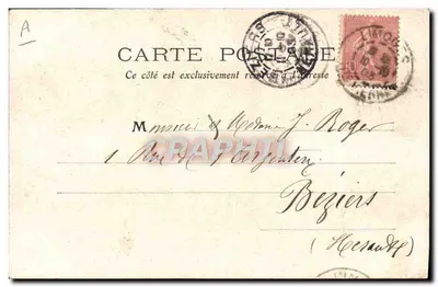 Cena do Centro — Limois, 10 de agosto de 1905 — MT & L. Dailey — Verso